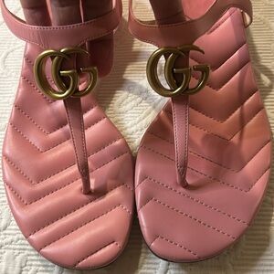 Gucci Wild Rose Charlotte Marmont Sandal. Nearly new. 38.5